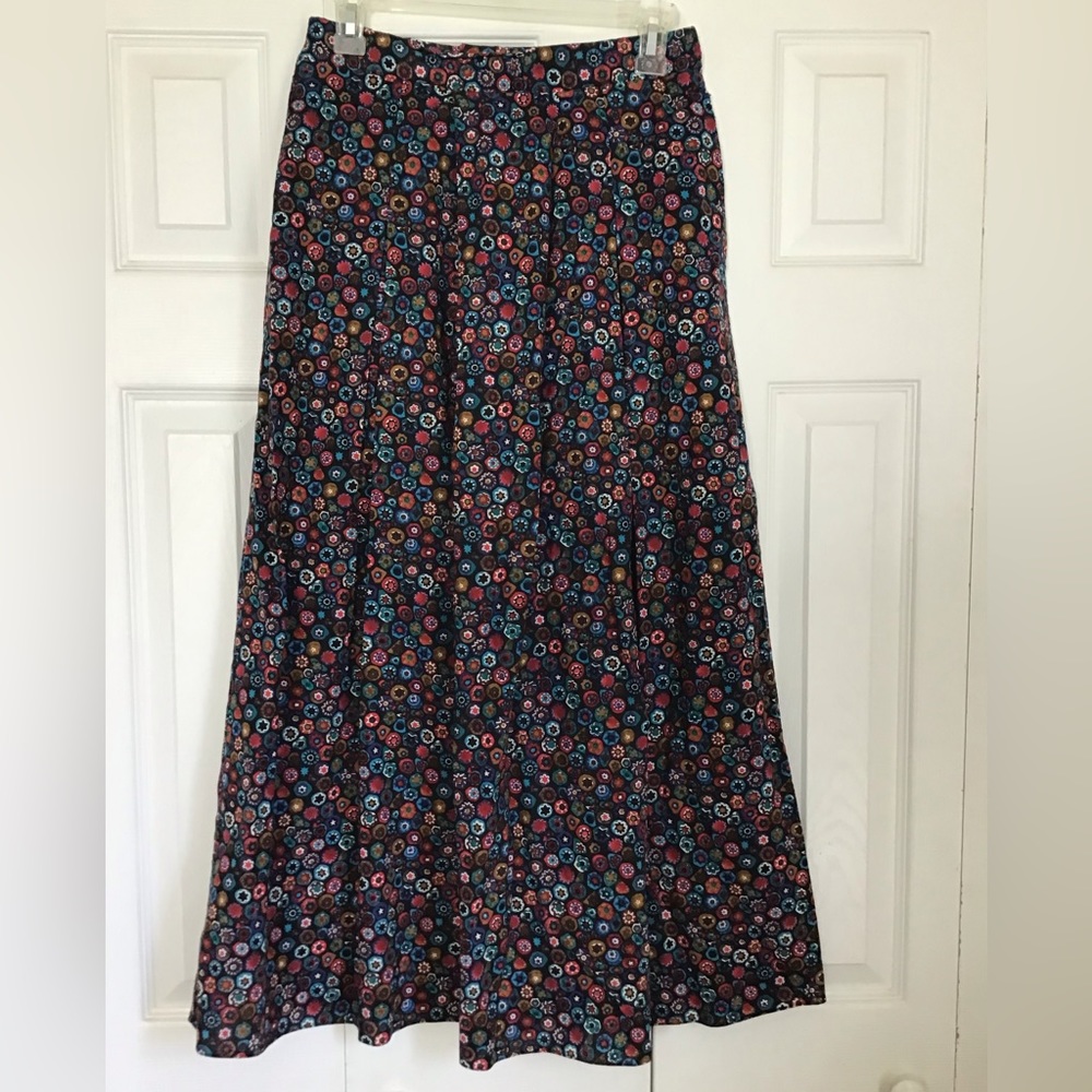 VTG Handmade Boho Cotton Floral Skirt Sm